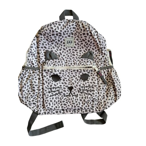 NEW GAP Kids Girls Kitty Cat Print School Backpack - Picture 3 of 11